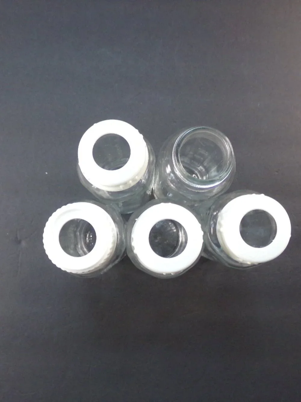 5 Clear Glass Evenflo Baby Bottles 8 ounce